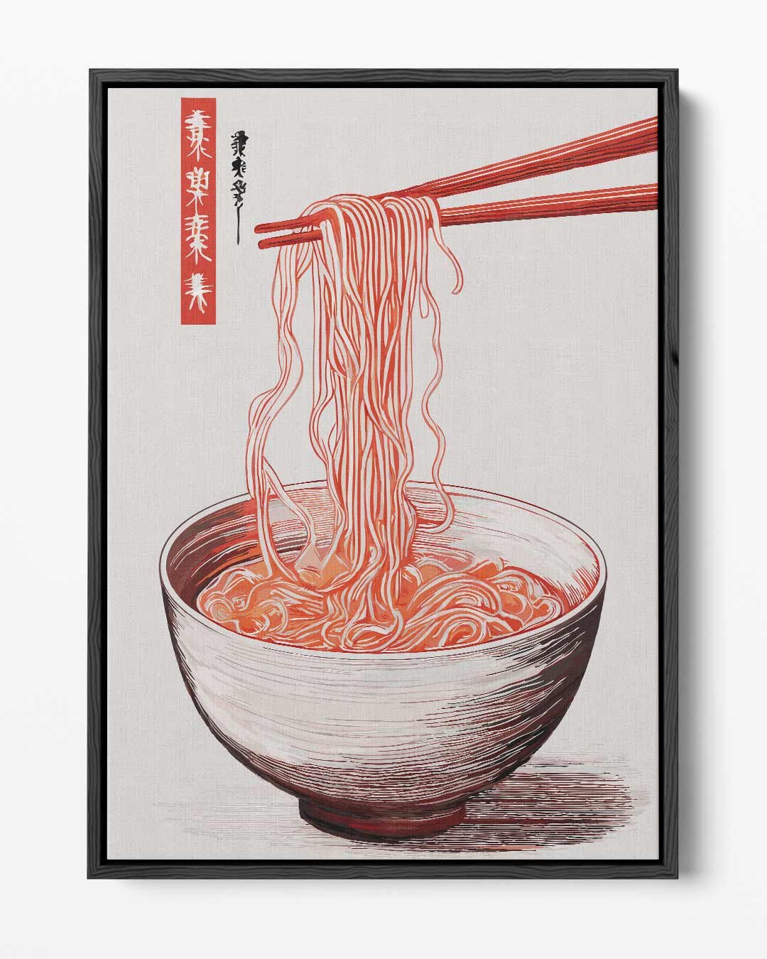 Noodles in Stijl – portret kunstwerk als wanddecoratie