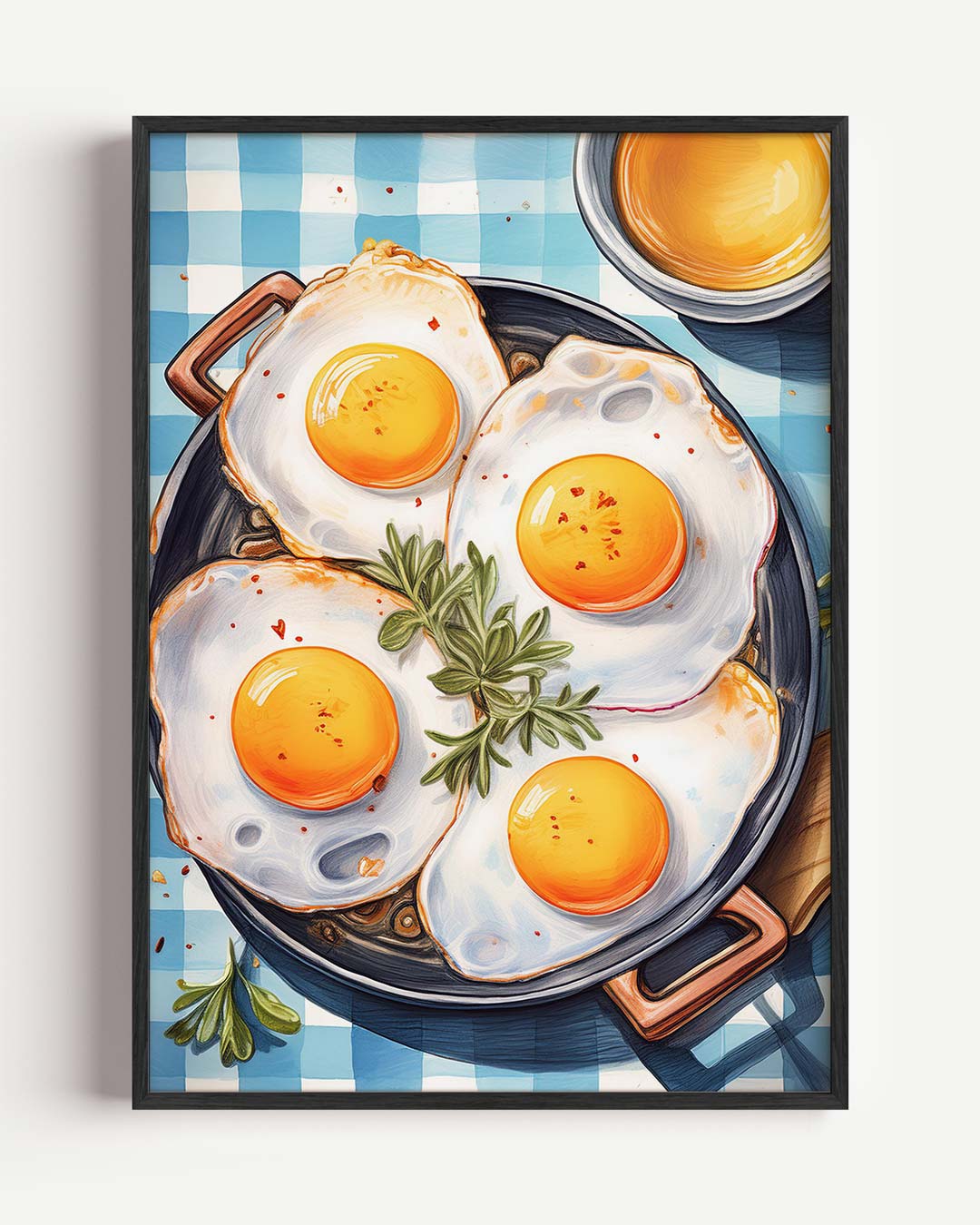 Vrolijke Sunny Side-Up Wall Art – keuken portret poster als wanddecoratie