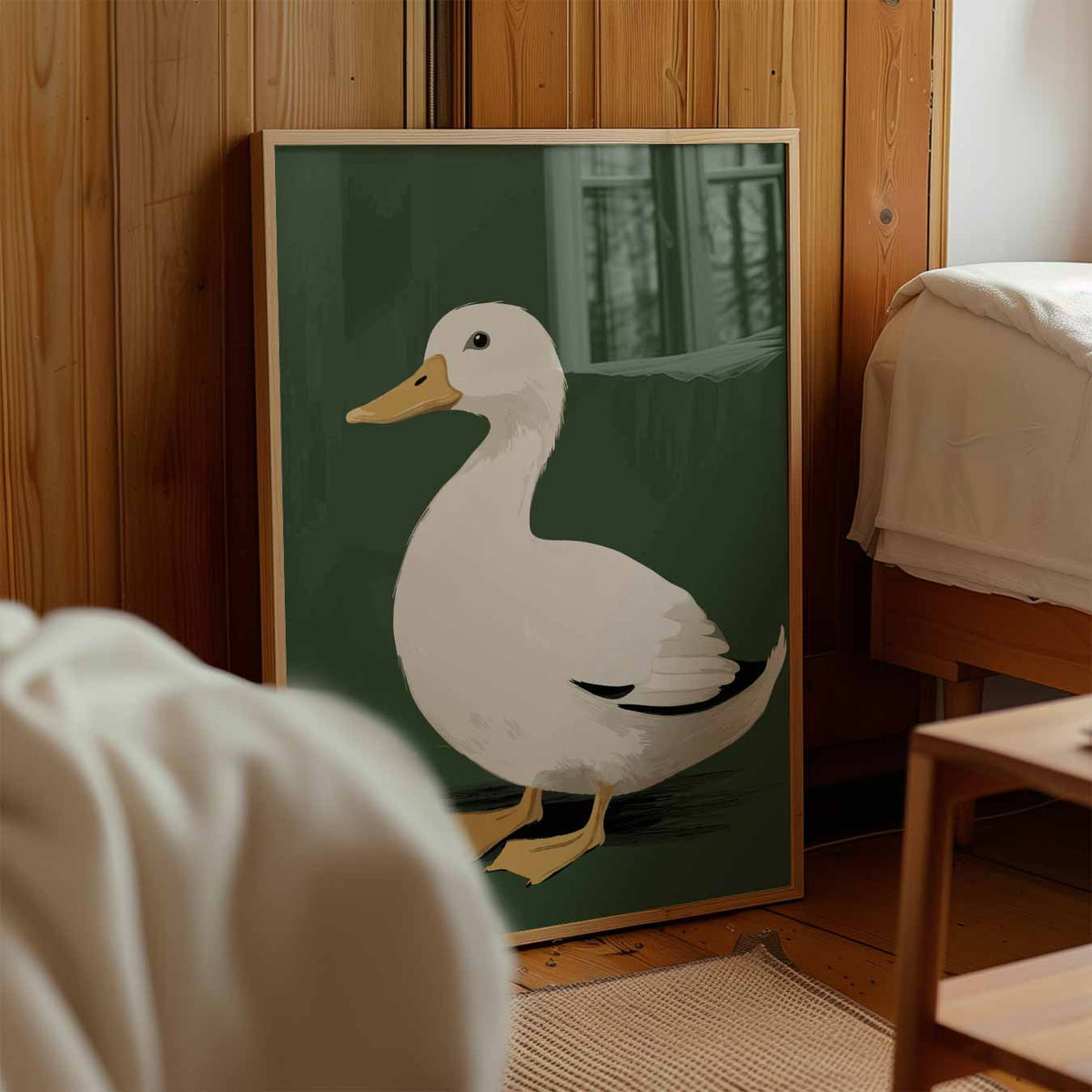 Schattige Eenden Illustratie – kinderposter in staand formaat
