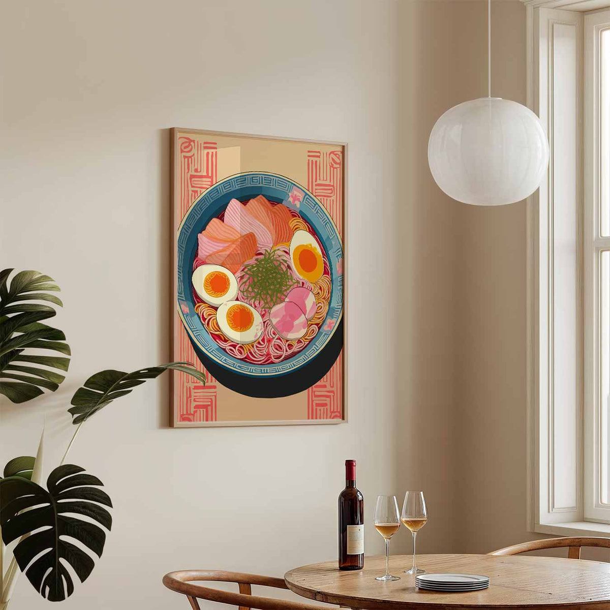 Kleurrijke Ramen – keukenposter in staand formaat
