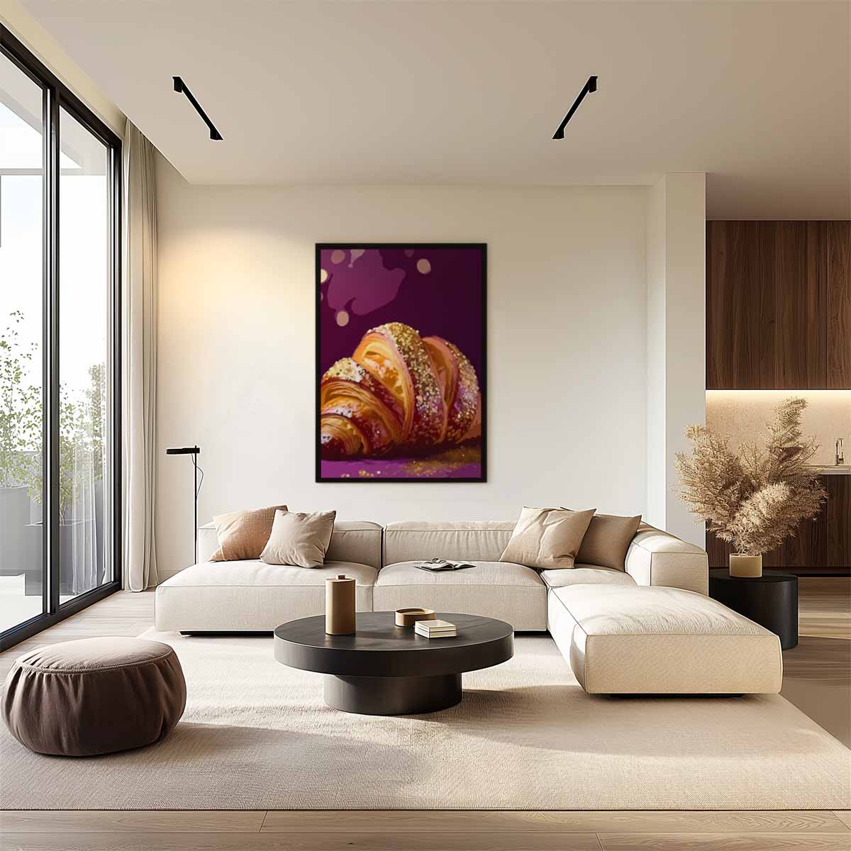 Croissant Delights – staand kunstwerk voor modern interieur