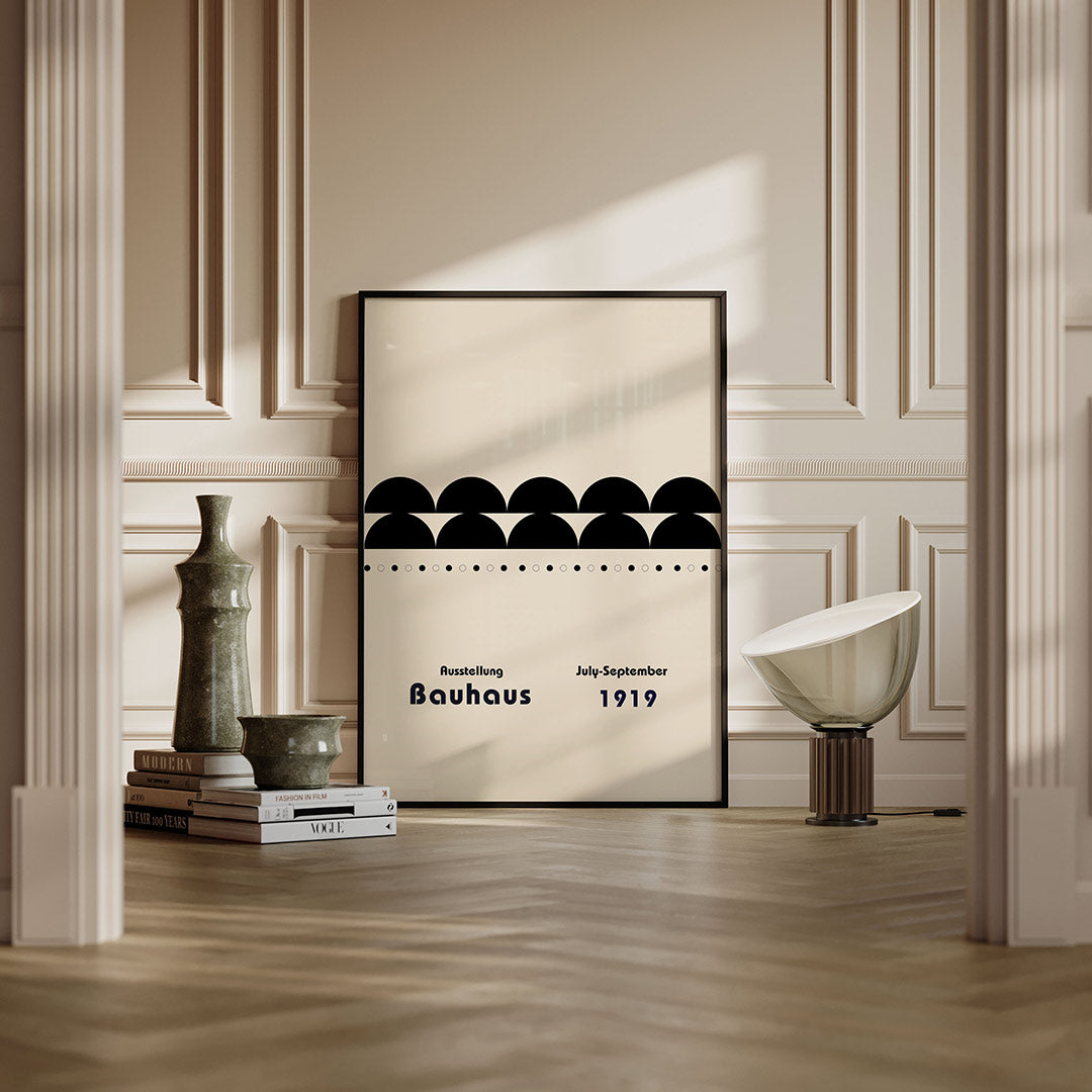 Vorm en balans – moderne Bauhaus wandkunst als poster