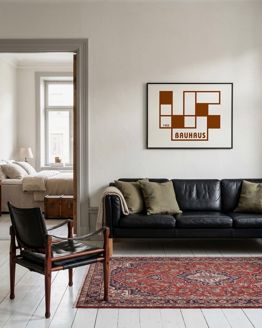 Vorm en balans – geometrische Bauhaus poster in liggend formaat