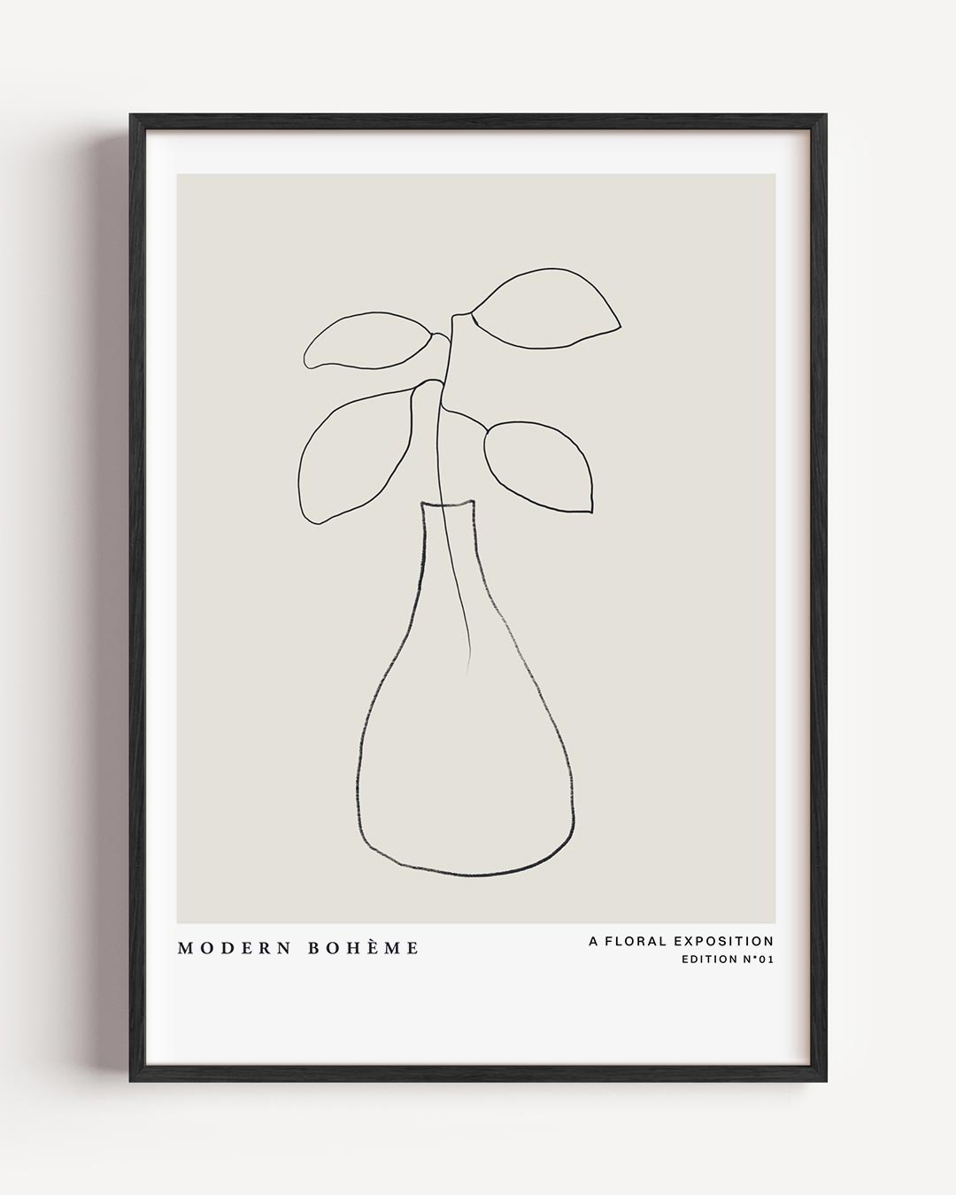 Minimalistische Botanische – boheme portret poster als wanddecoratie
