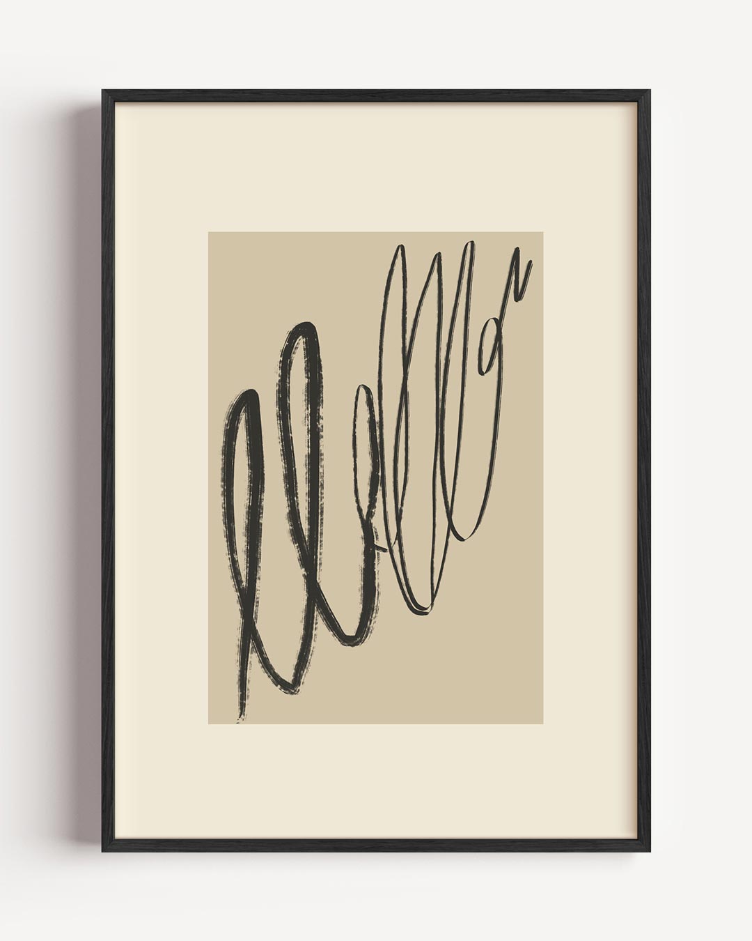 Moderne Typografie – kleurrijke abstracte portret poster als wanddecoratie