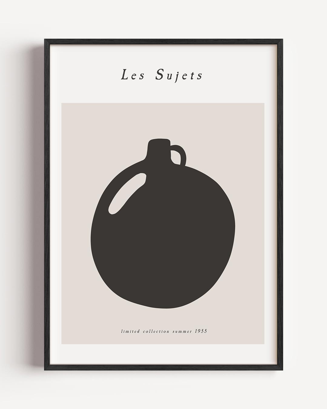 Stijlvolle Retro Kan – moderne portret poster als wanddecoratie