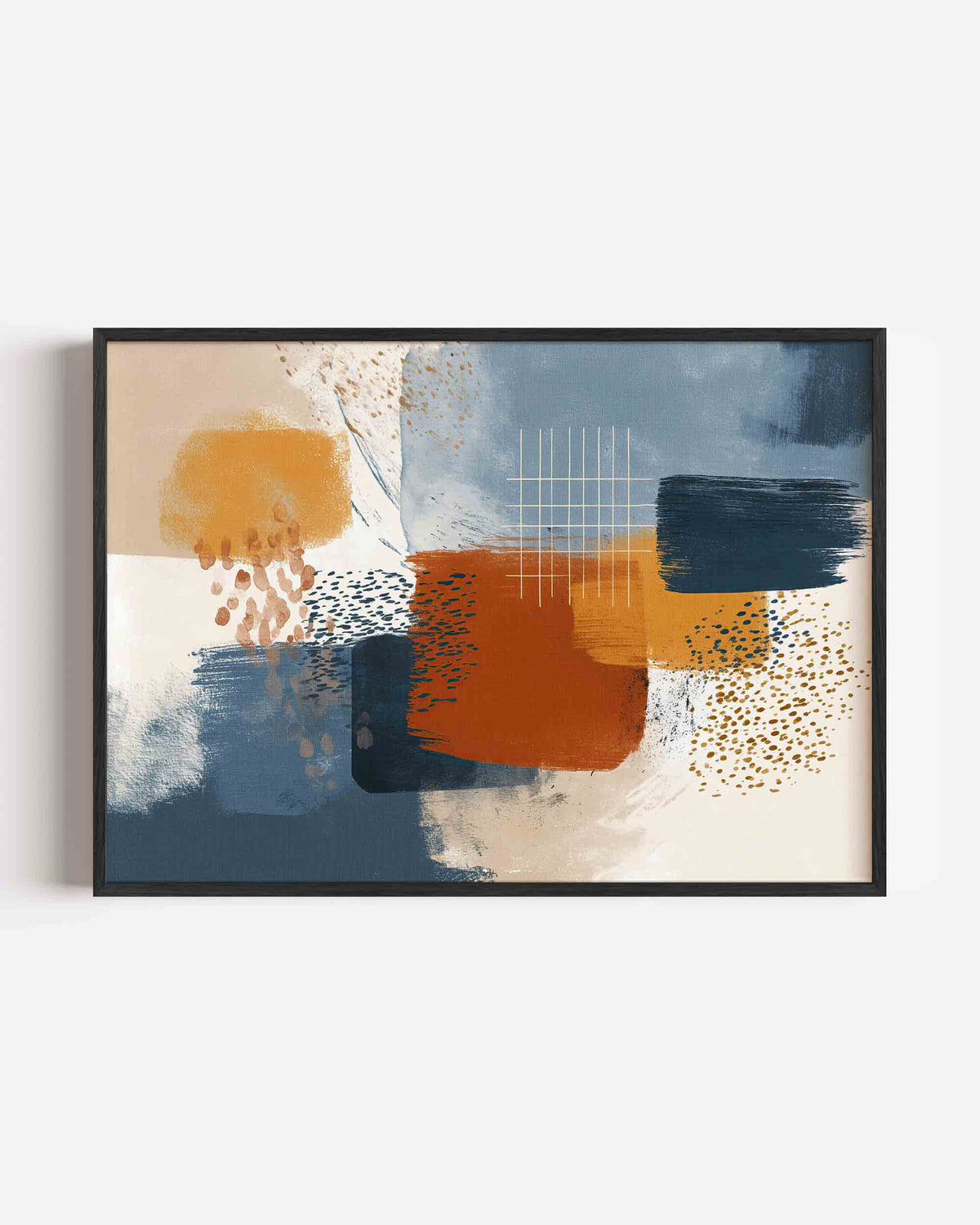 Abstracte vormen – abstracte landscape poster als wanddecoratie