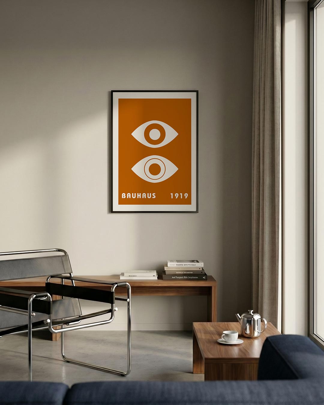 – staande Bauhaus poster voor aan de muur
