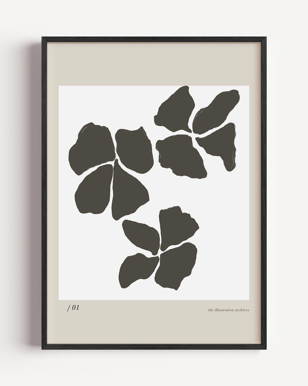 Natuurlijke Bloemen Abstract – kleurrijke abstracte portret poster als wanddecoratie