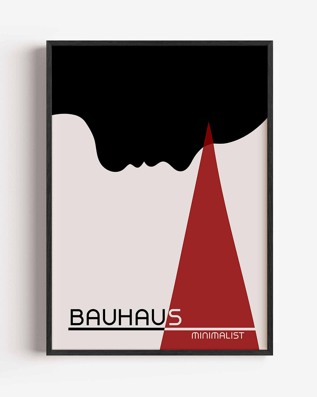 Vorm en kleur – staande Bauhaus poster als wanddecoratie