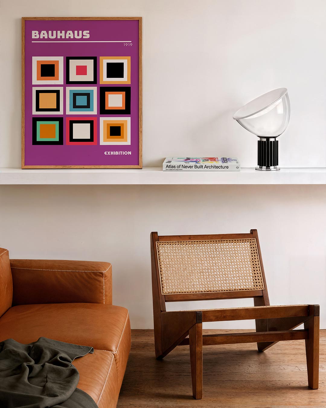 Vorm en kleur – staande Bauhaus poster voor aan de muur