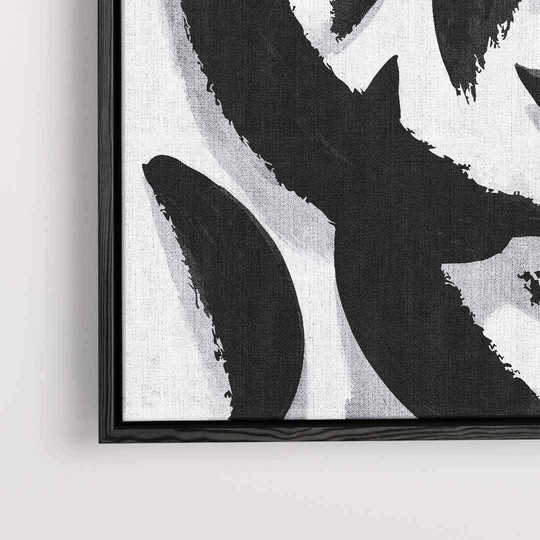 Dans van Zwart en Wit – dibond kunstwerk als wanddecoratie