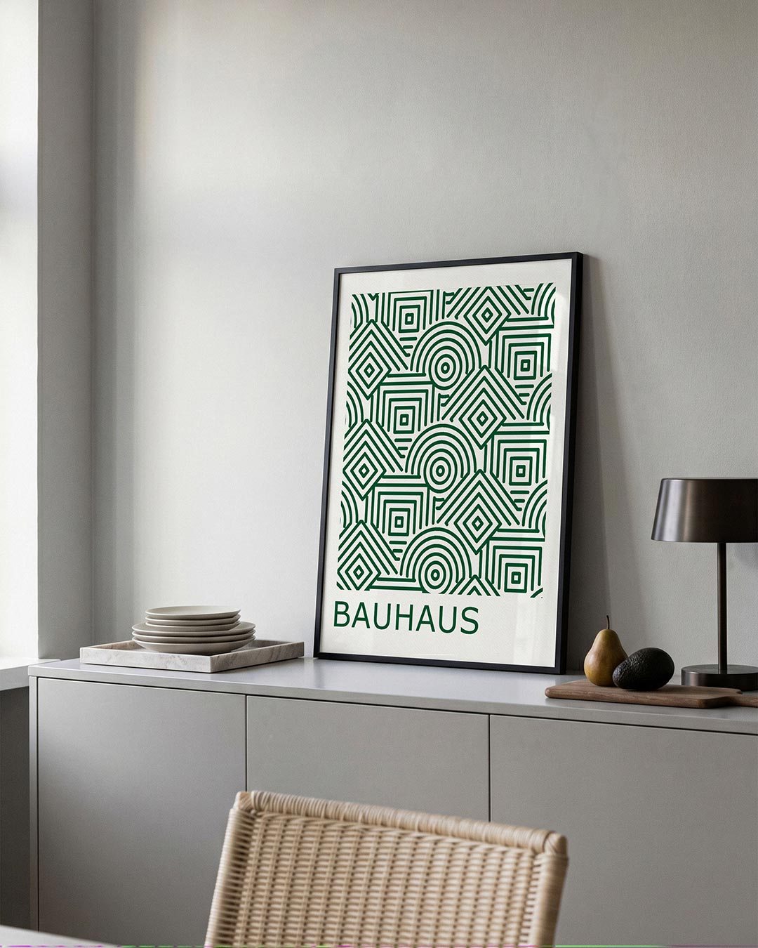 – moderne Bauhaus wandkunst als poster