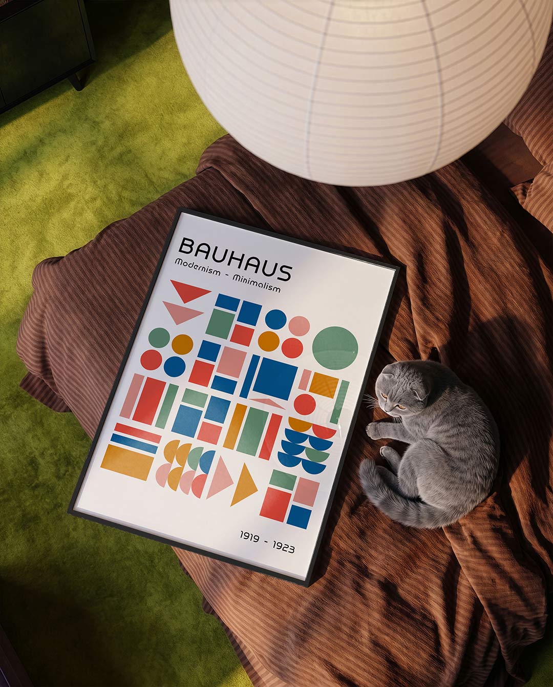 Vormen en vlakken – moderne Bauhaus wandkunst als poster