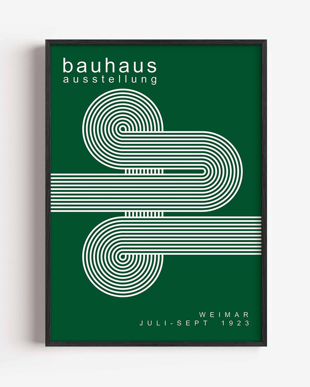 Lijnenspel en vlakkenspel – staande Bauhaus poster als wanddecoratie