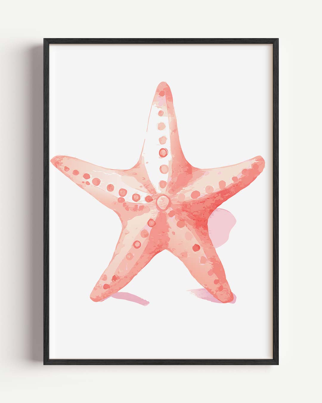 Rustige Zeester Wanddecoratie – zomer portret poster als wanddecoratie