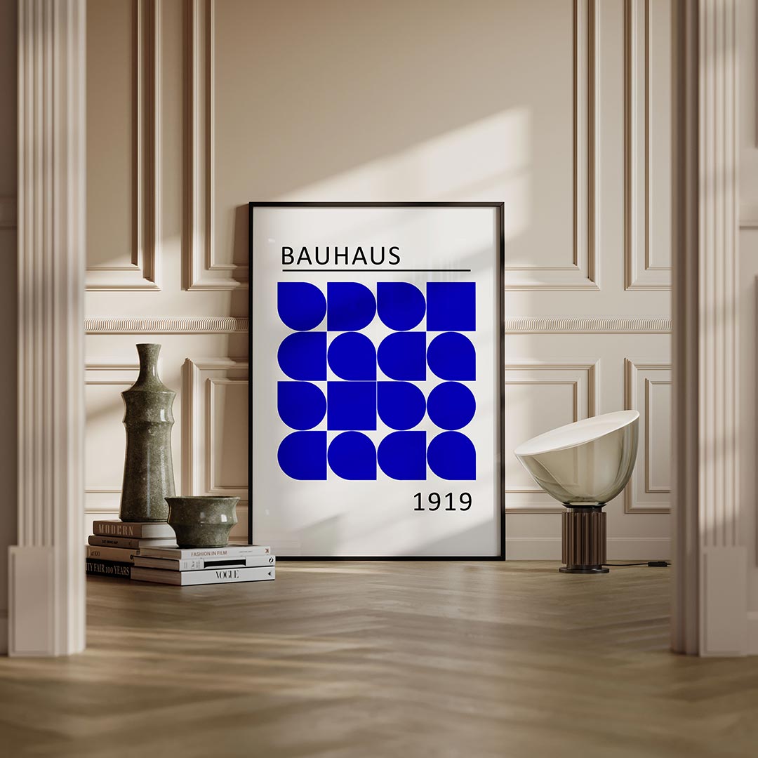 Vormen en vlakken – moderne Bauhaus wandkunst als poster