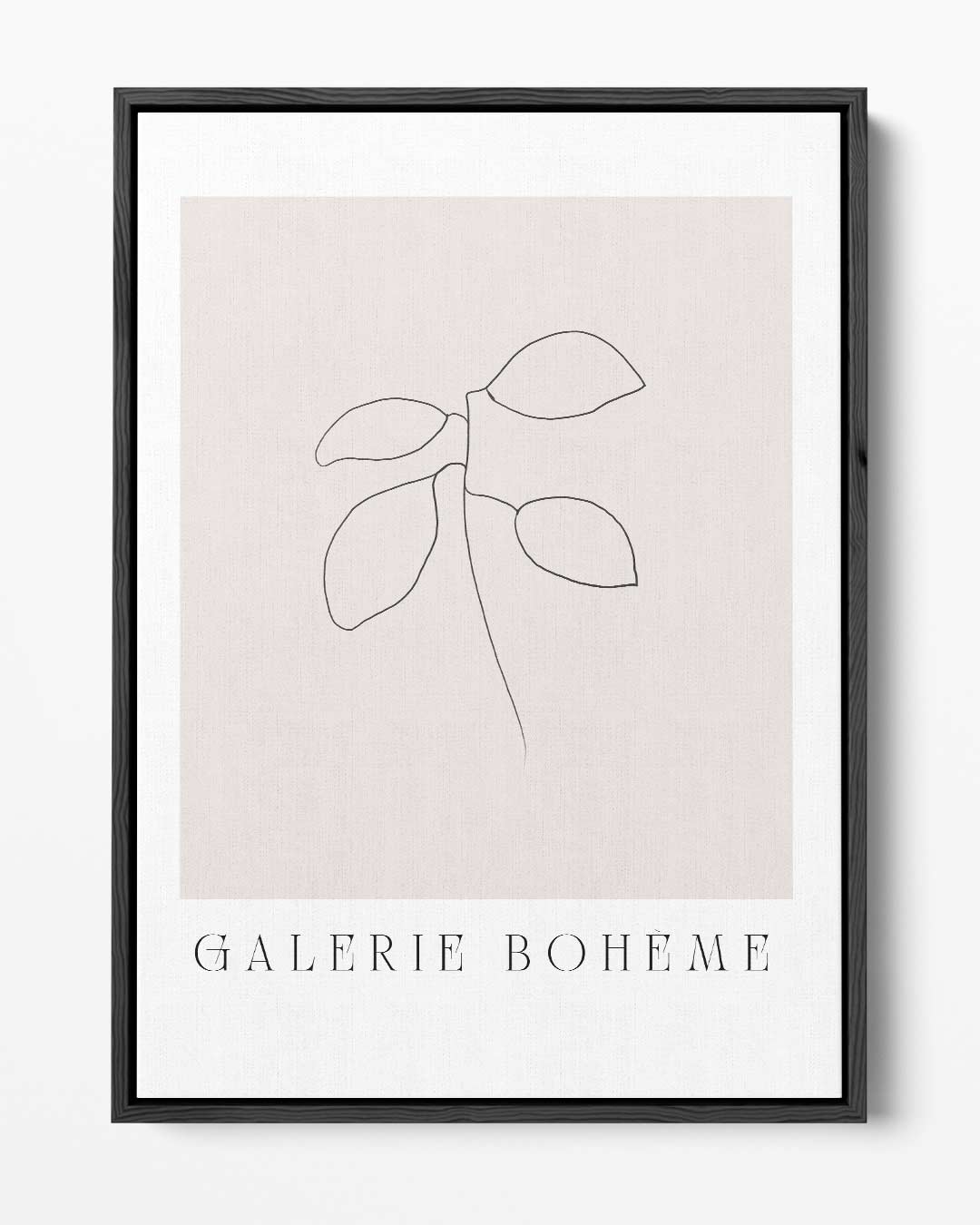 Minimalistische Botanische Schets – portret kunstwerk als wanddecoratie
