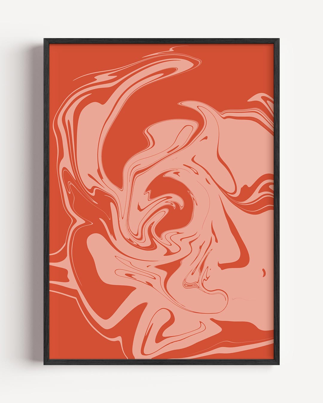 Vloeiende Dromen Abstracte – kleurrijke abstracte portret poster als wanddecoratie