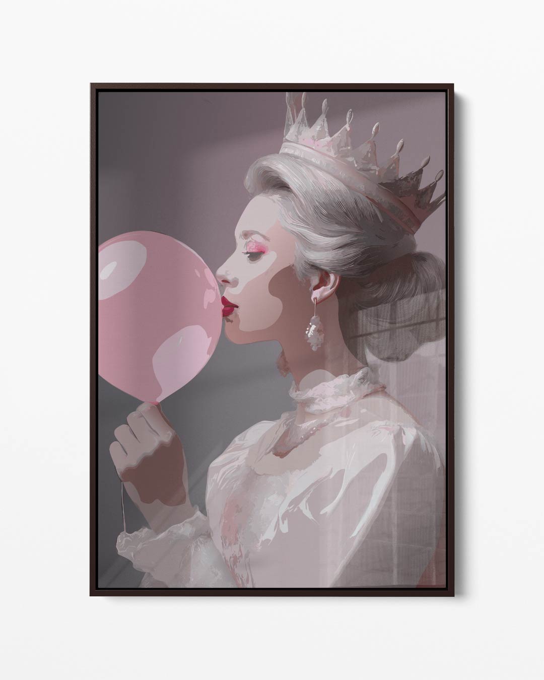 Koninklijke Bubbels – portret kunstwerk als wanddecoratie