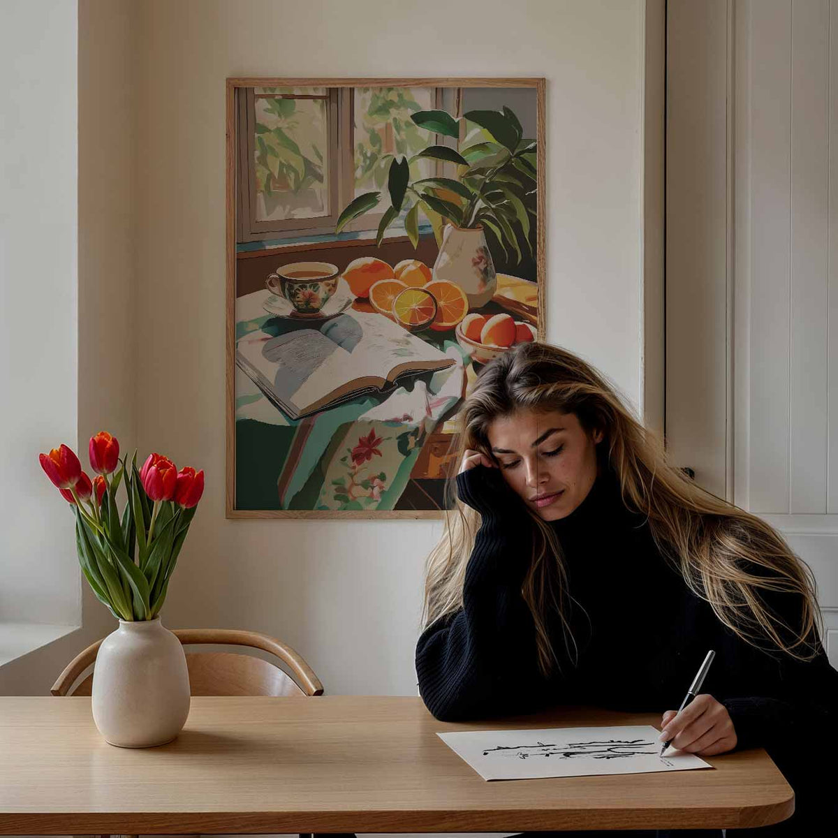 Zonnige Ochtenden – keuken portret poster, afbeelding 7