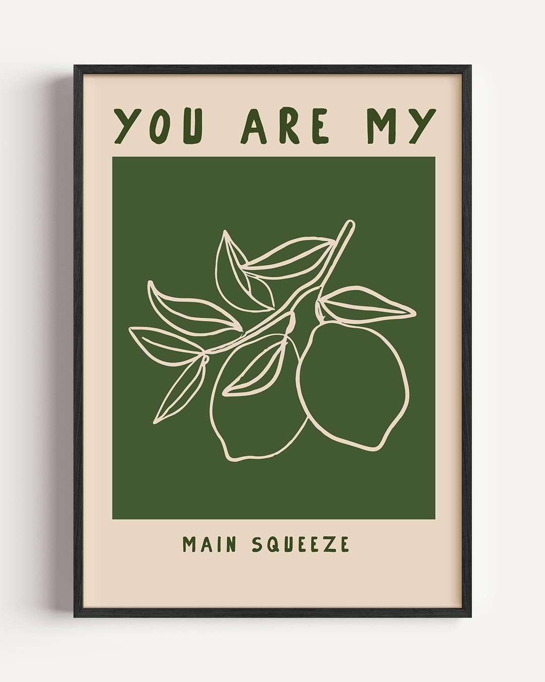Love Squeeze – zomer portret poster als wanddecoratie