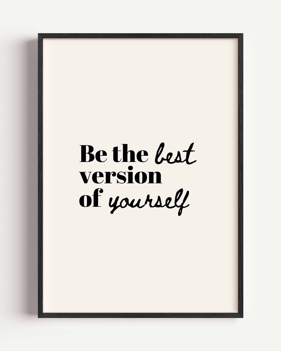 Motiverende Quote – mindful portret poster als wanddecoratie