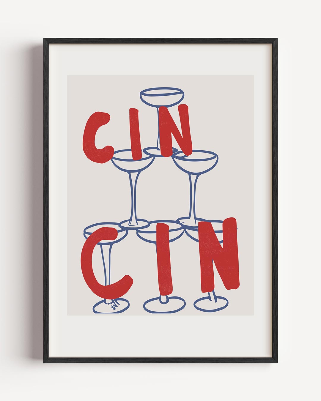 Cin Cin Stijlvolle – keuken portret poster als wanddecoratie