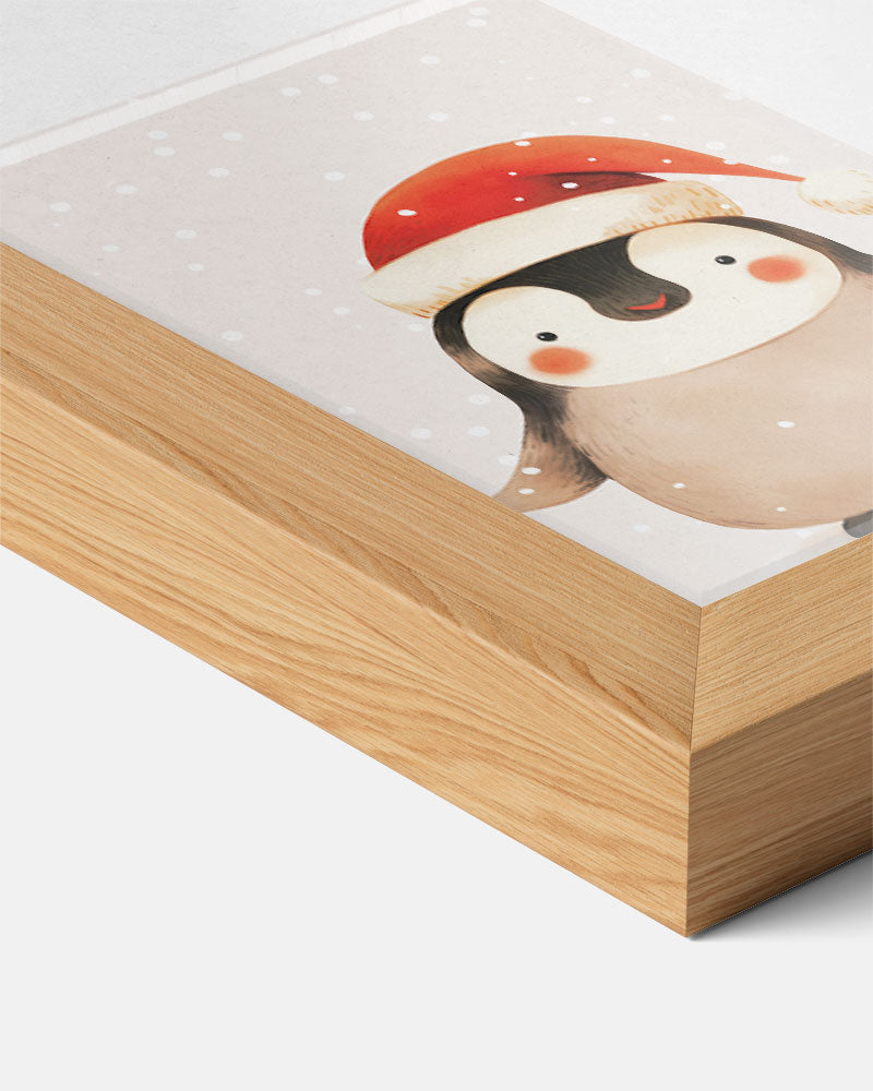 Winterse Pinguïn Vrolijkheid – kids poster als vrolijke staande wanddecoratie