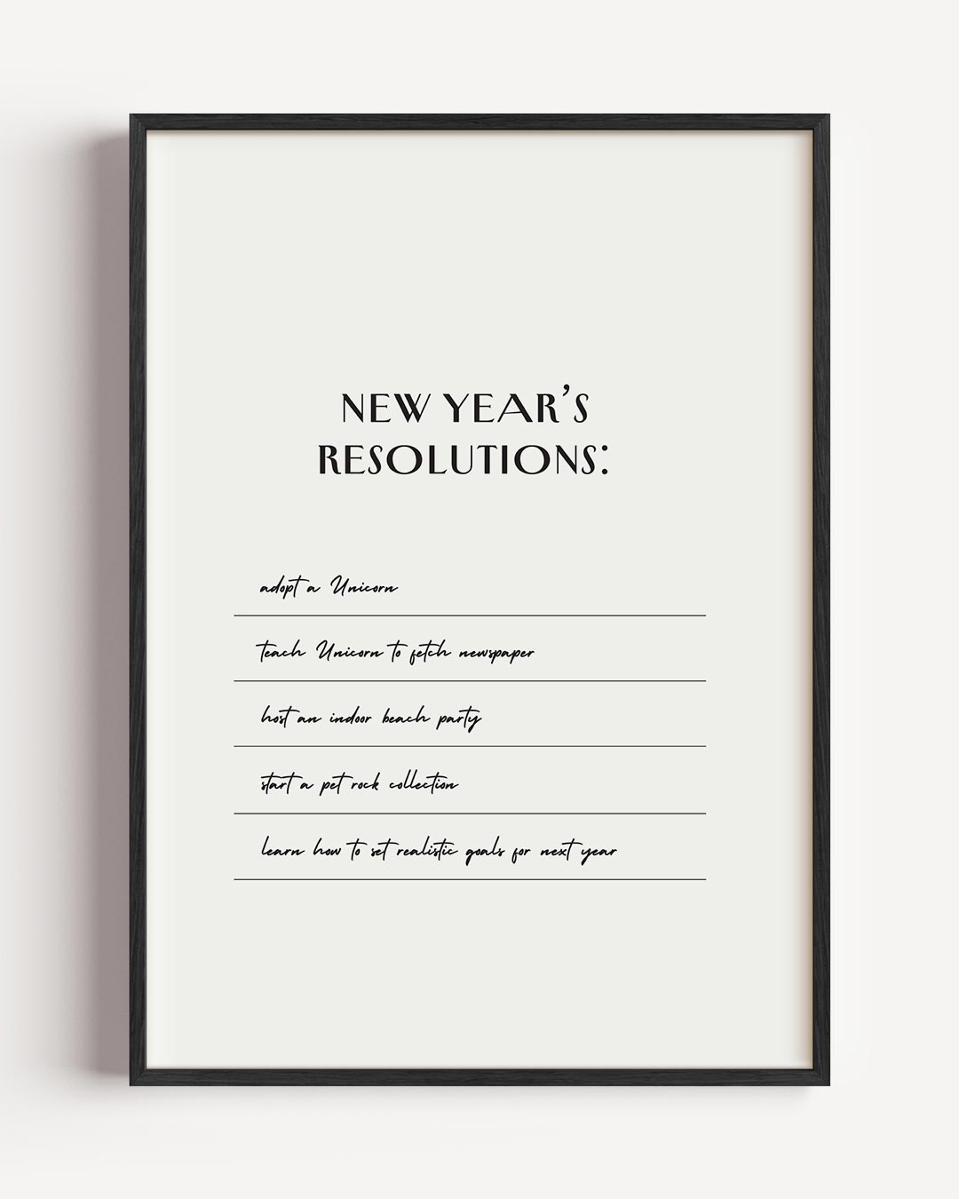 Inspirerende Nieuwjaarsresoluties – kerst portret poster als wanddecoratie