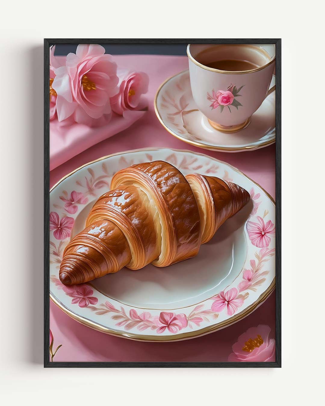 Zachte Romantiek Ontbijtposter – keuken portret poster als wanddecoratie