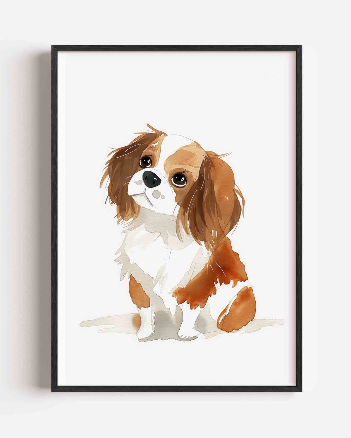 Hond met bruine vlekken – kids portret poster als wanddecoratie