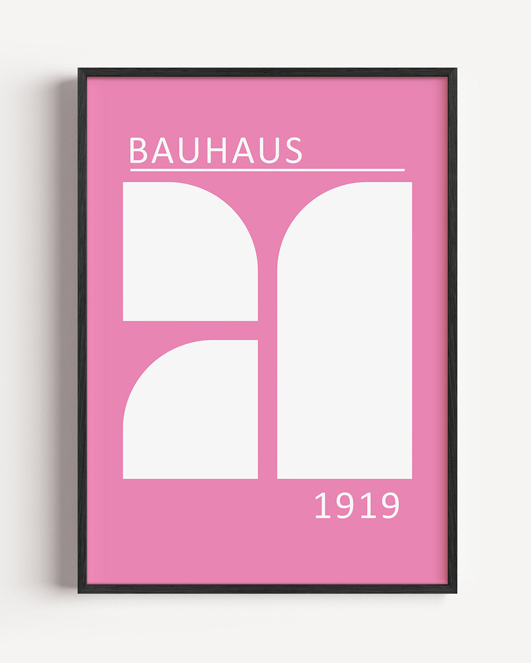 Vormen en vlakken – staande Bauhaus poster als wanddecoratie
