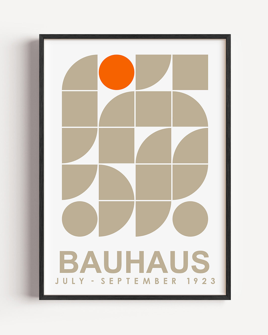 Vormen en vlakken – staande Bauhaus poster als wanddecoratie