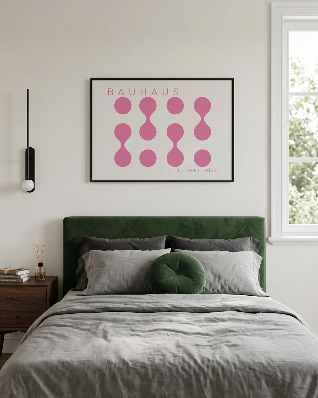 Vorm en ritme – liggende Bauhaus poster voor aan de muur