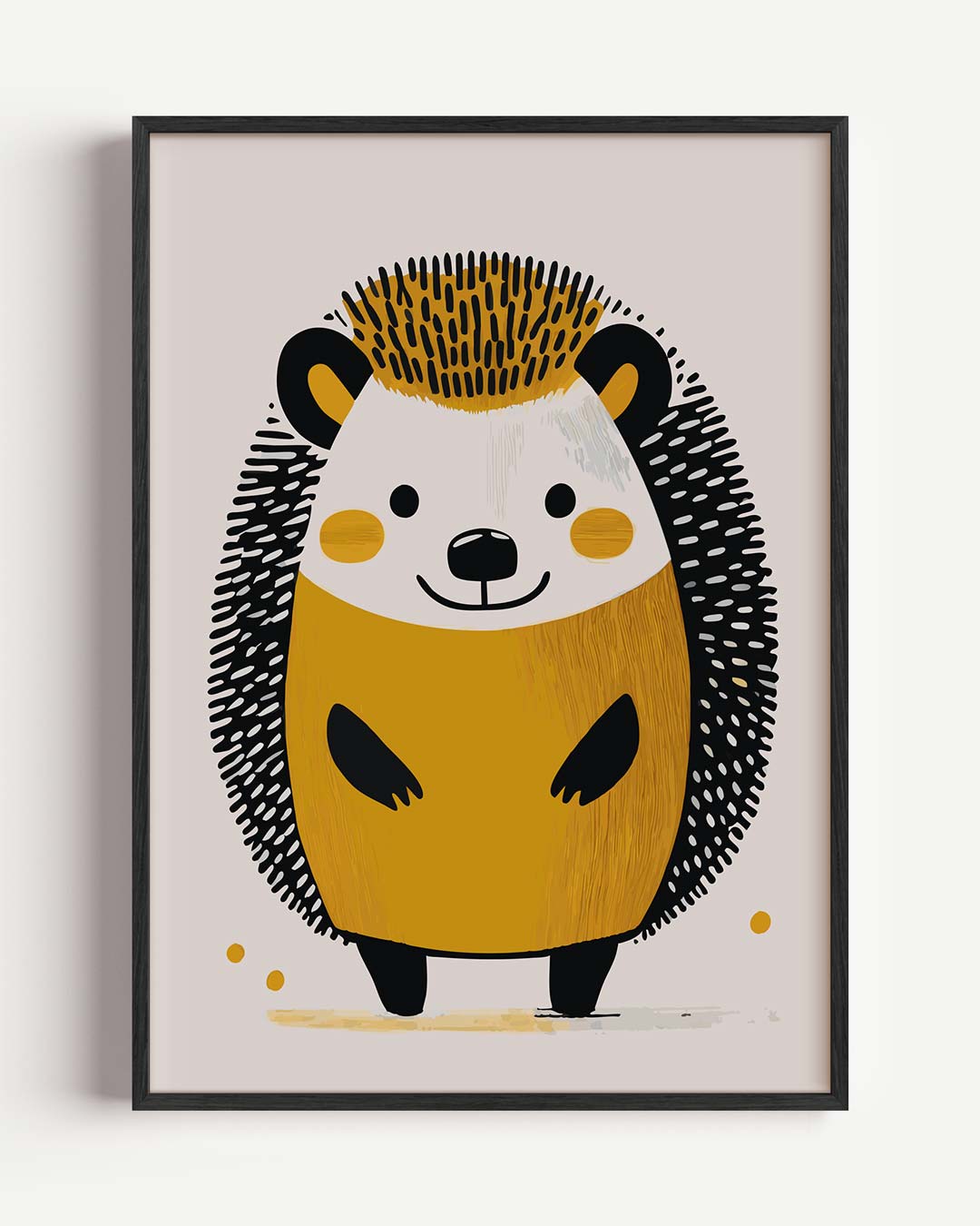 Schattige Egel Illustratie – kids portret poster als wanddecoratie