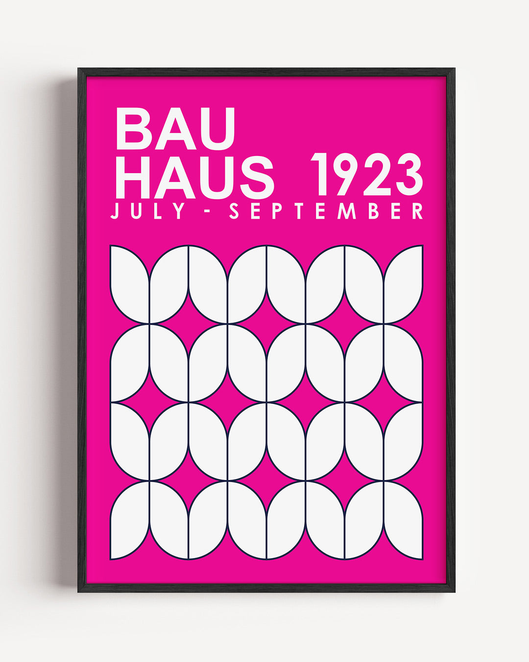 Vorm en kleur – staande Bauhaus poster als wanddecoratie