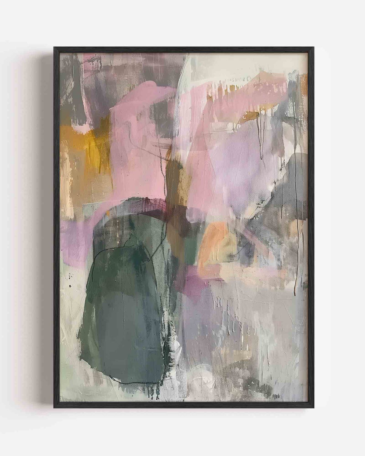 Abstracte vormen – abstracte textuur portret poster als wanddecoratie