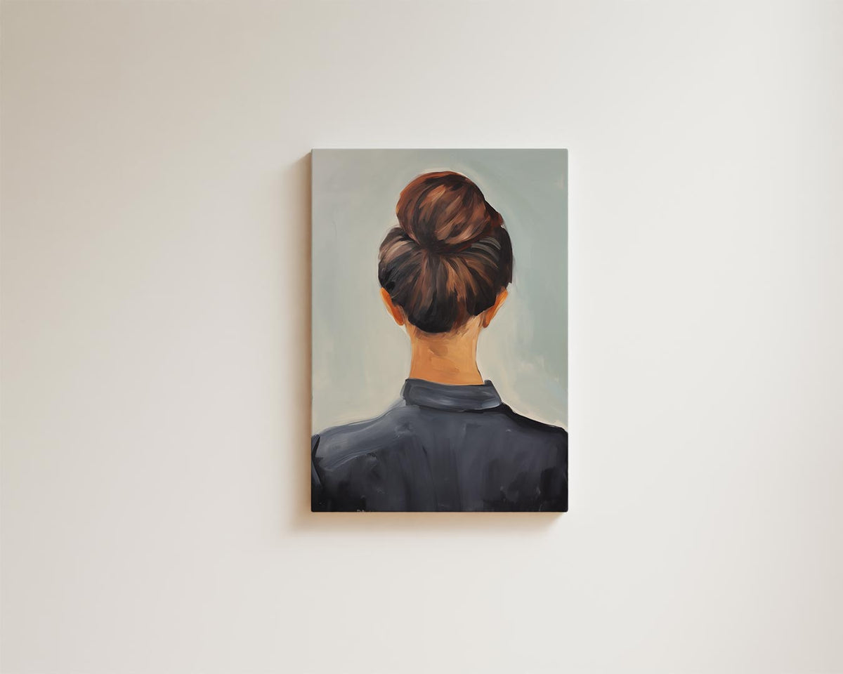 Elegante Achterzijde – modern portret kunstwerk van WallArtistic