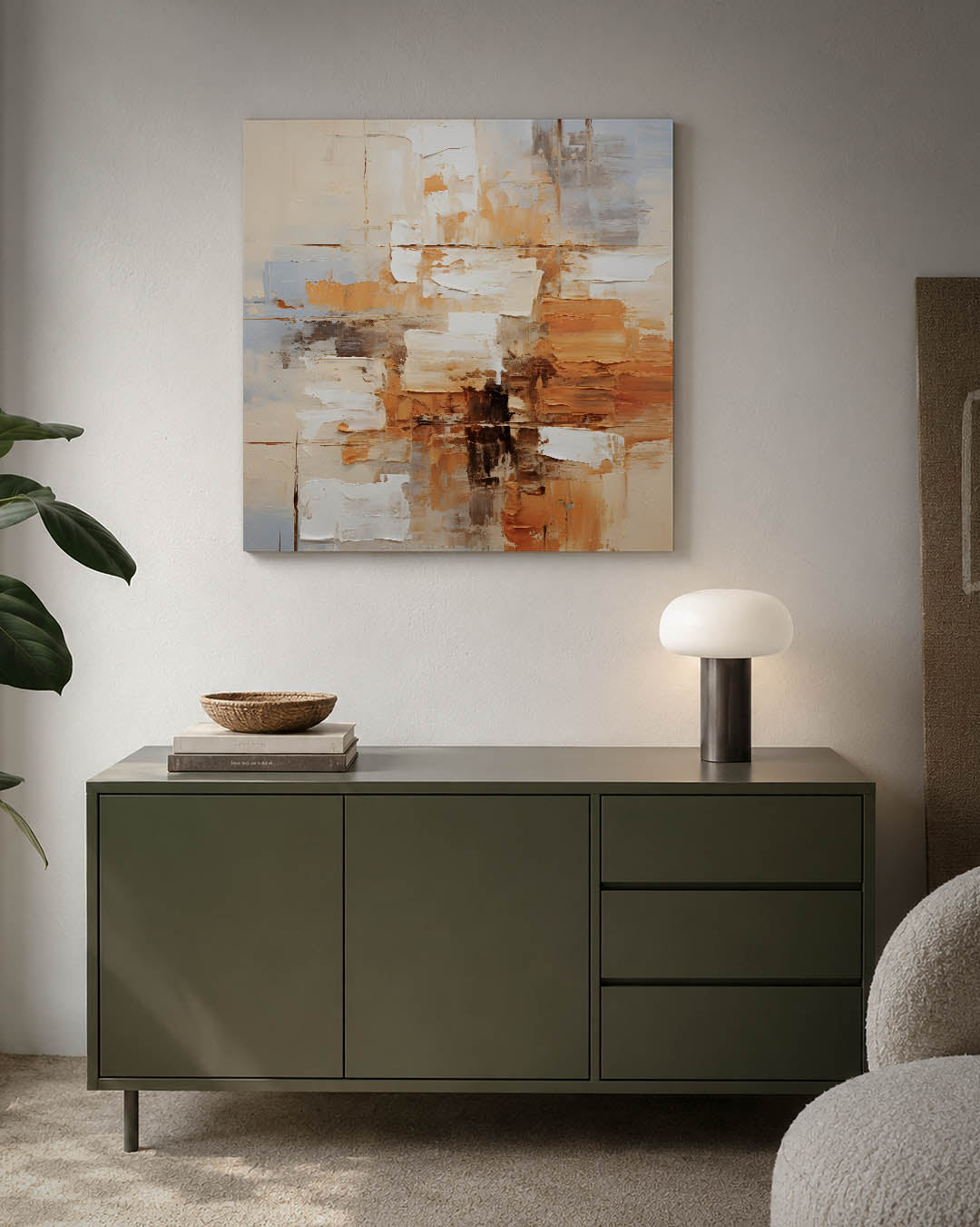 Dynamische kleurvlakken kunstwerk – detailweergave – dit werk toont een levendige compositie van rechthoekige kleurvlakken in