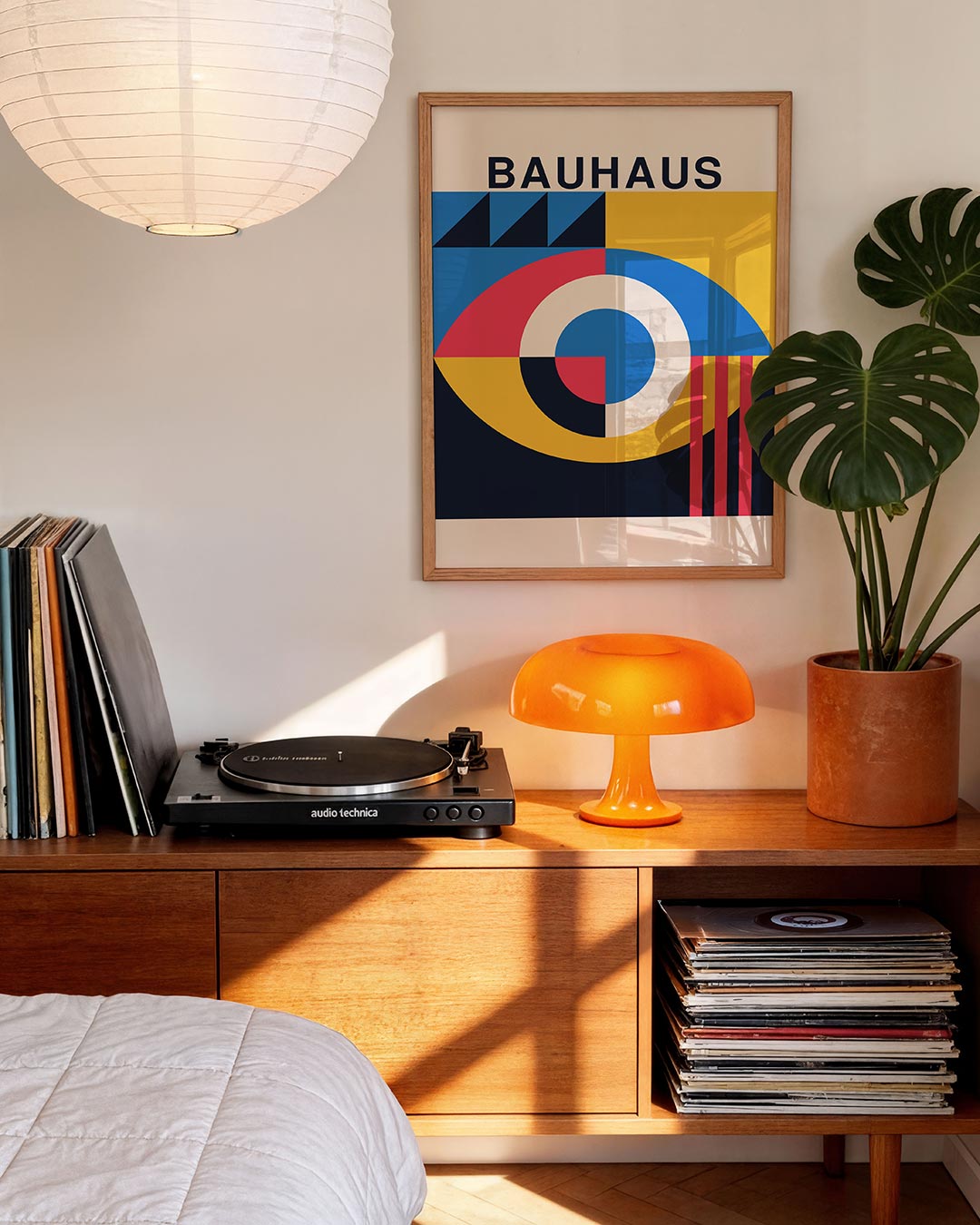 Vorm en kleur – moderne Bauhaus wandkunst als poster
