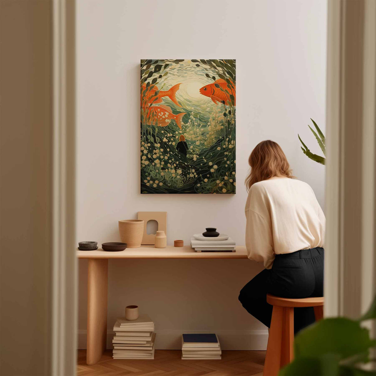 Onderwater Fantasie – plexiglas wanddecoratie in portret formaat