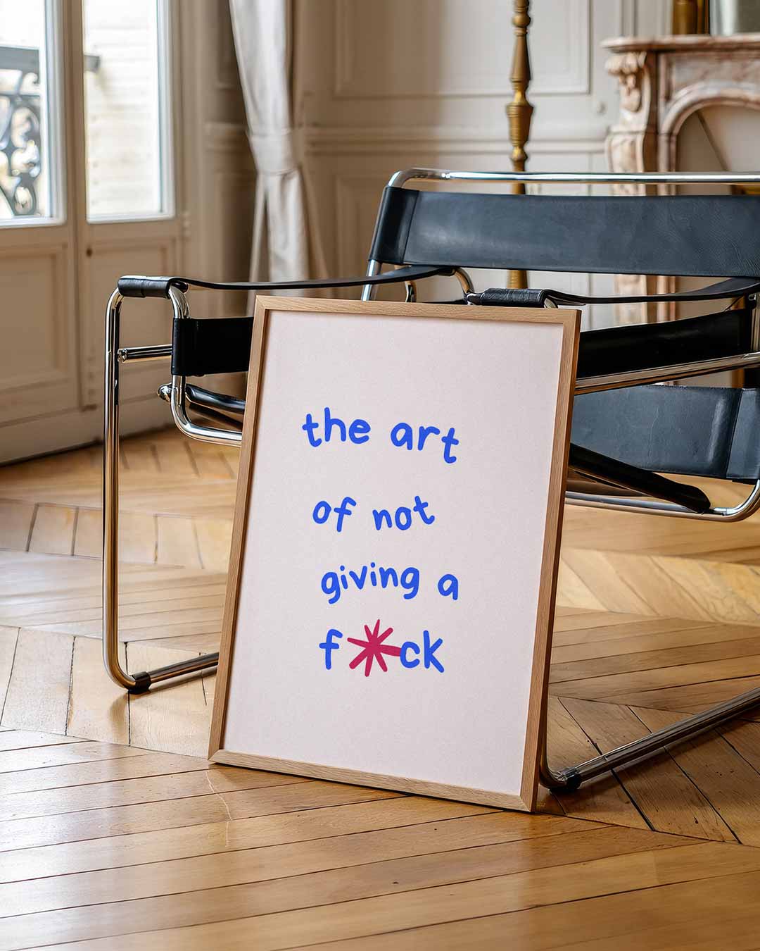 De Kunst van Loslaten – quote poster als inspirerende wanddecoratie
