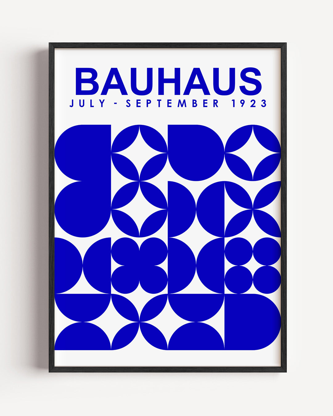 Vormen en vlakken – staande Bauhaus poster als wanddecoratie