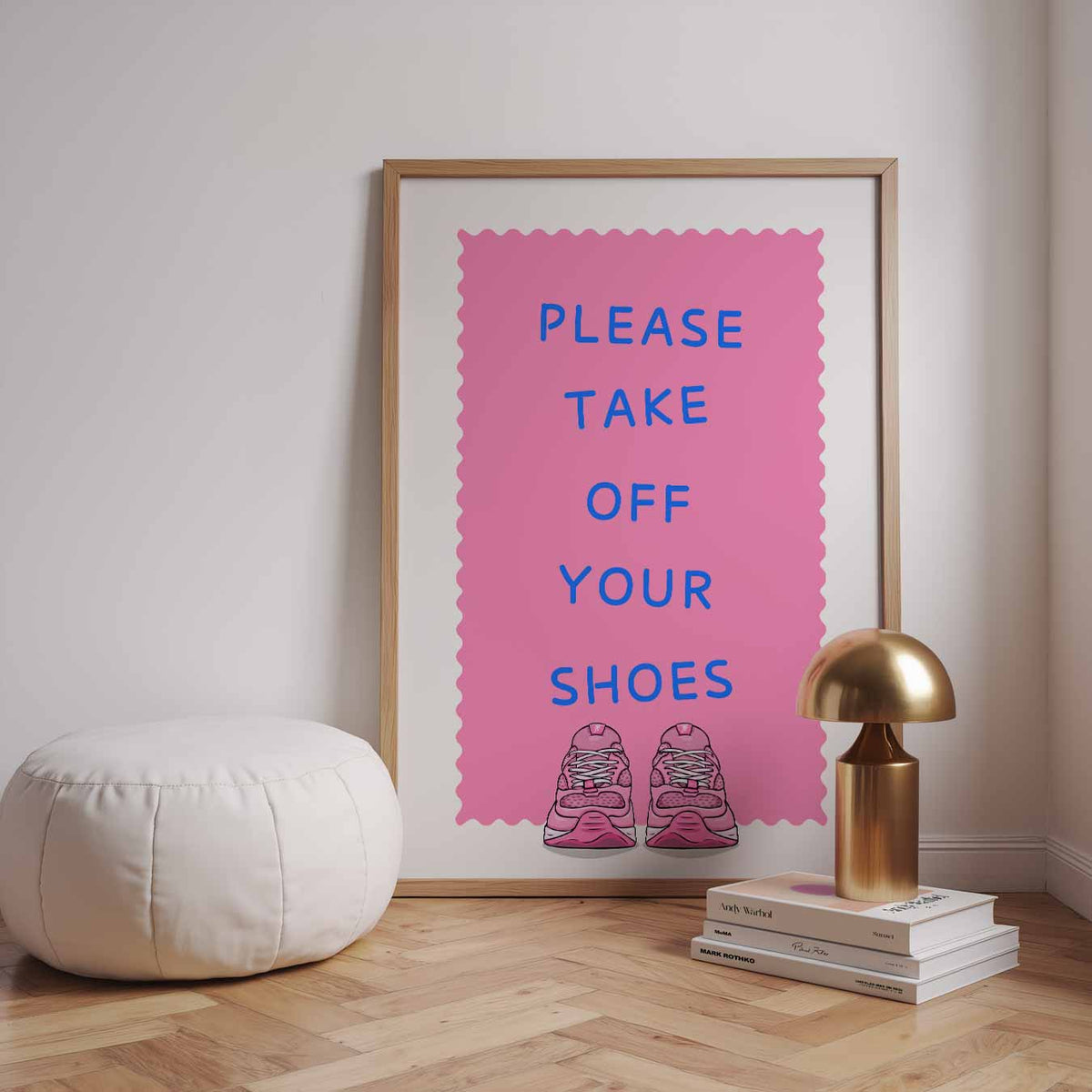 Stijlvolle Welkomstposter – staande muurposter met quote