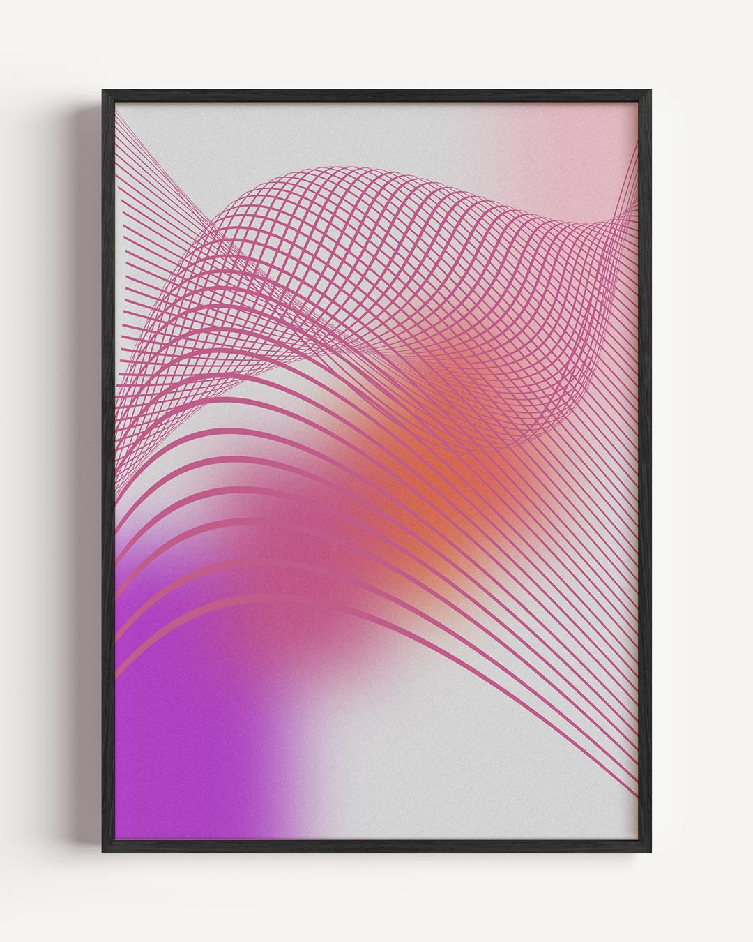Dromerige Abstracte Kunstprint – kleurrijke abstracte portret poster als wanddecoratie