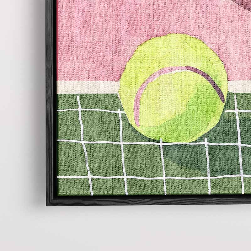Tennis Dromen – canvas wanddecoratie in portret formaat