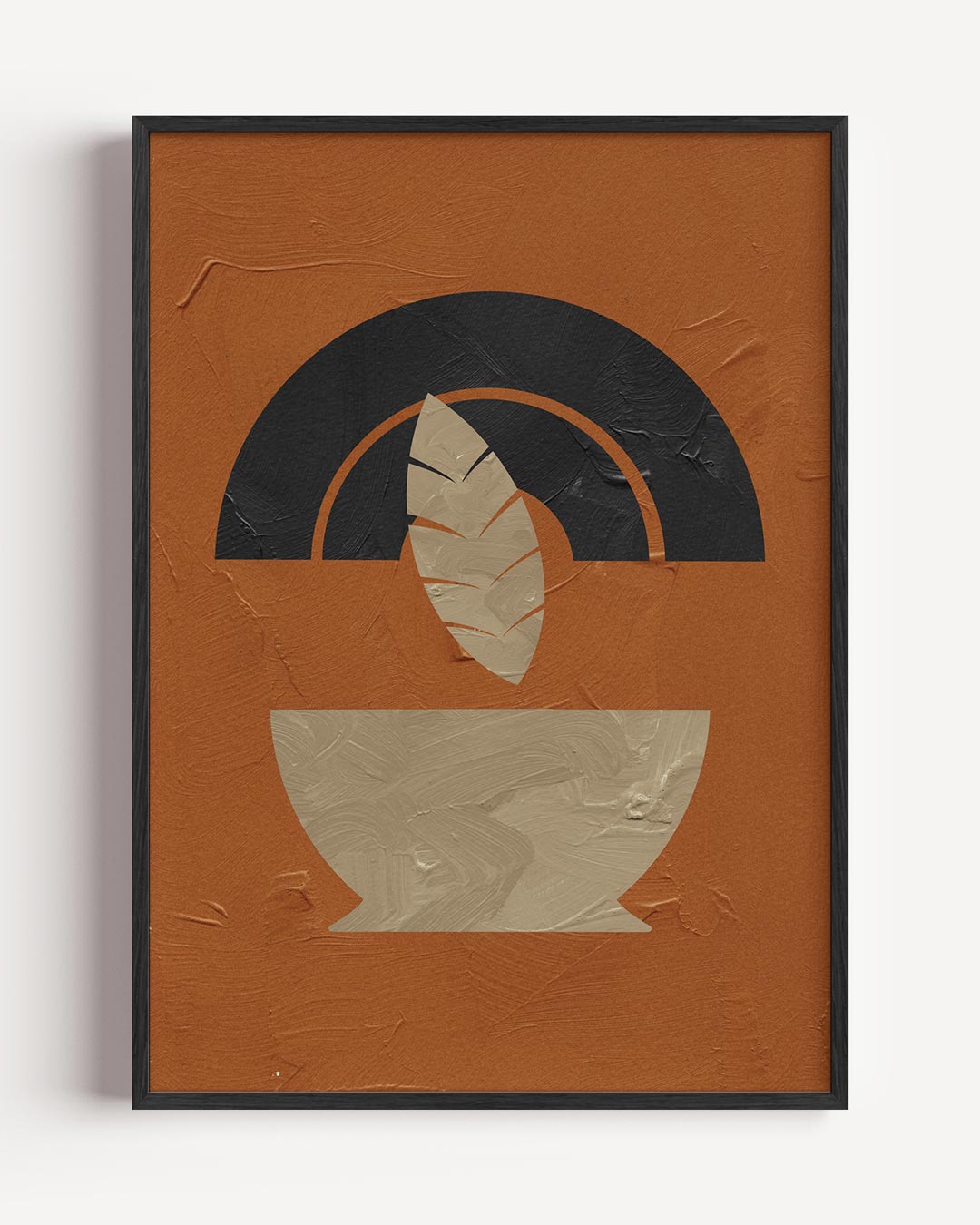 Moderne Abstracte Kunst – abstracte portret poster als wanddecoratie