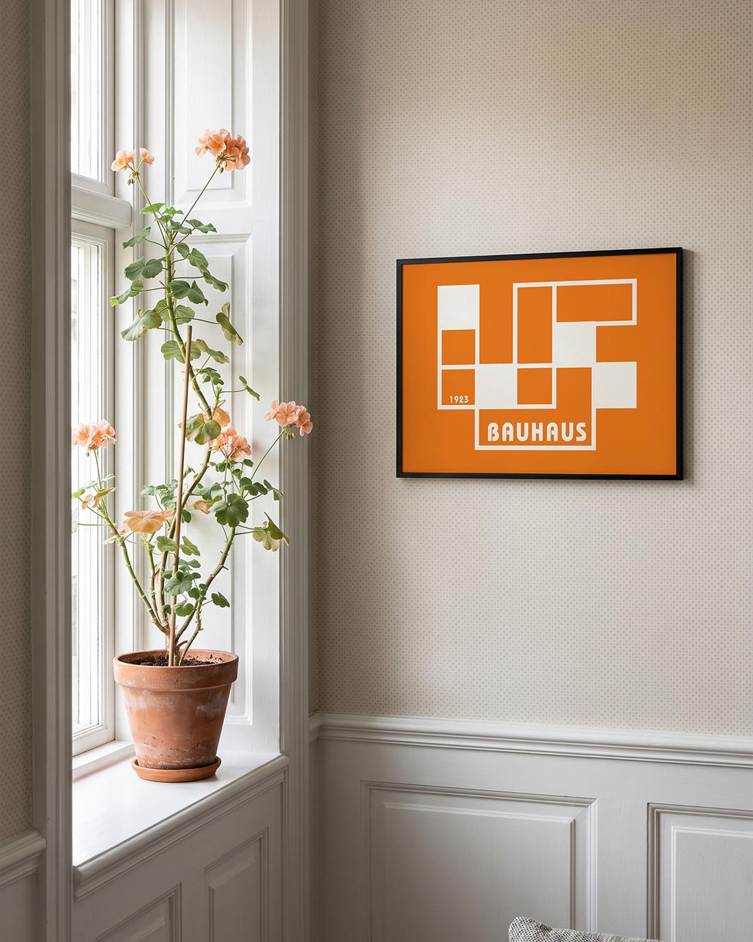 Vorm en kleur – liggende Bauhaus poster voor aan de muur
