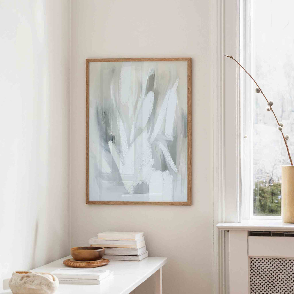 Abstracte vormen – staande design wanddecoratie van WallArtistic